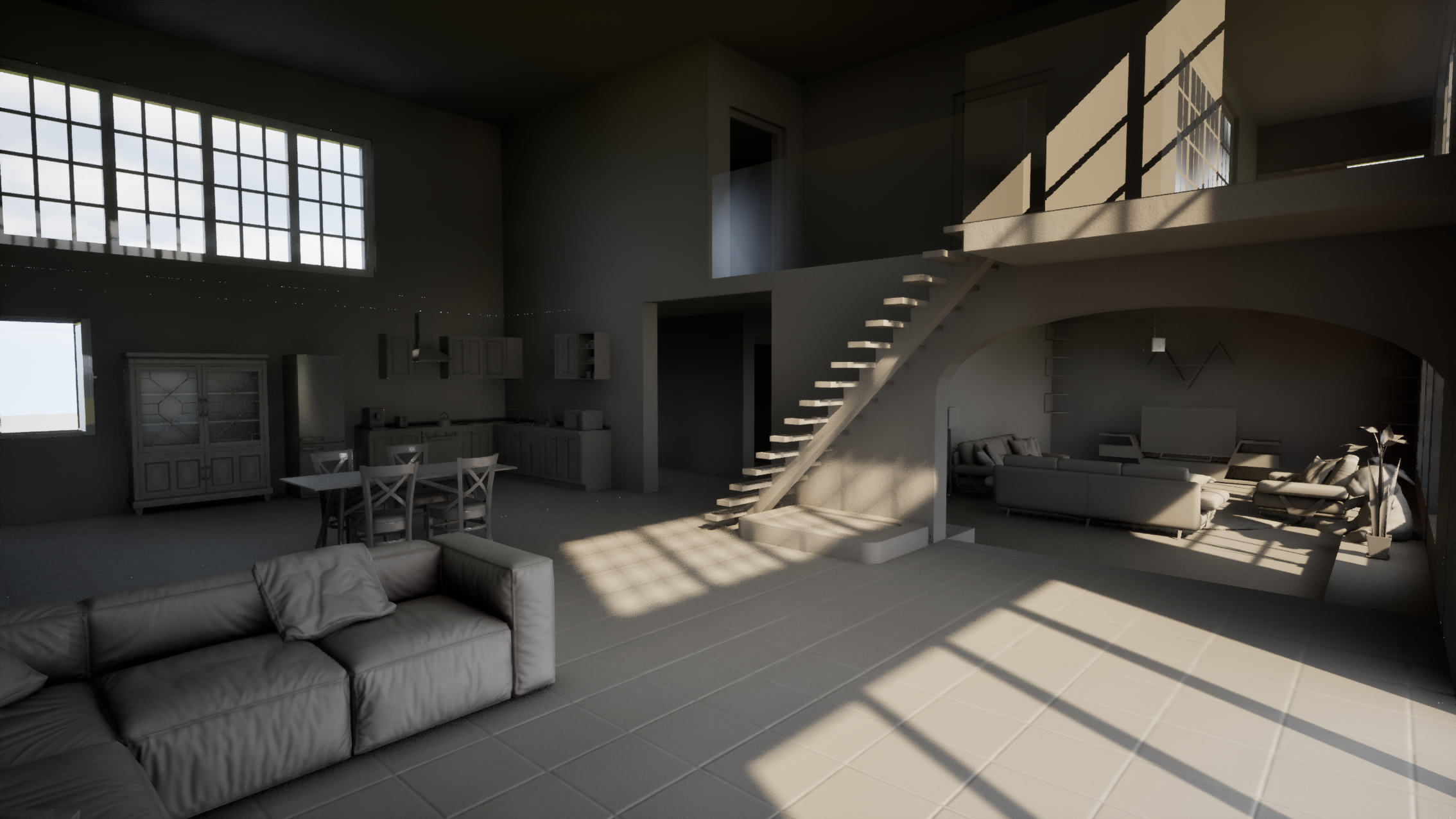 Image modélisation 3D du plan de la maison