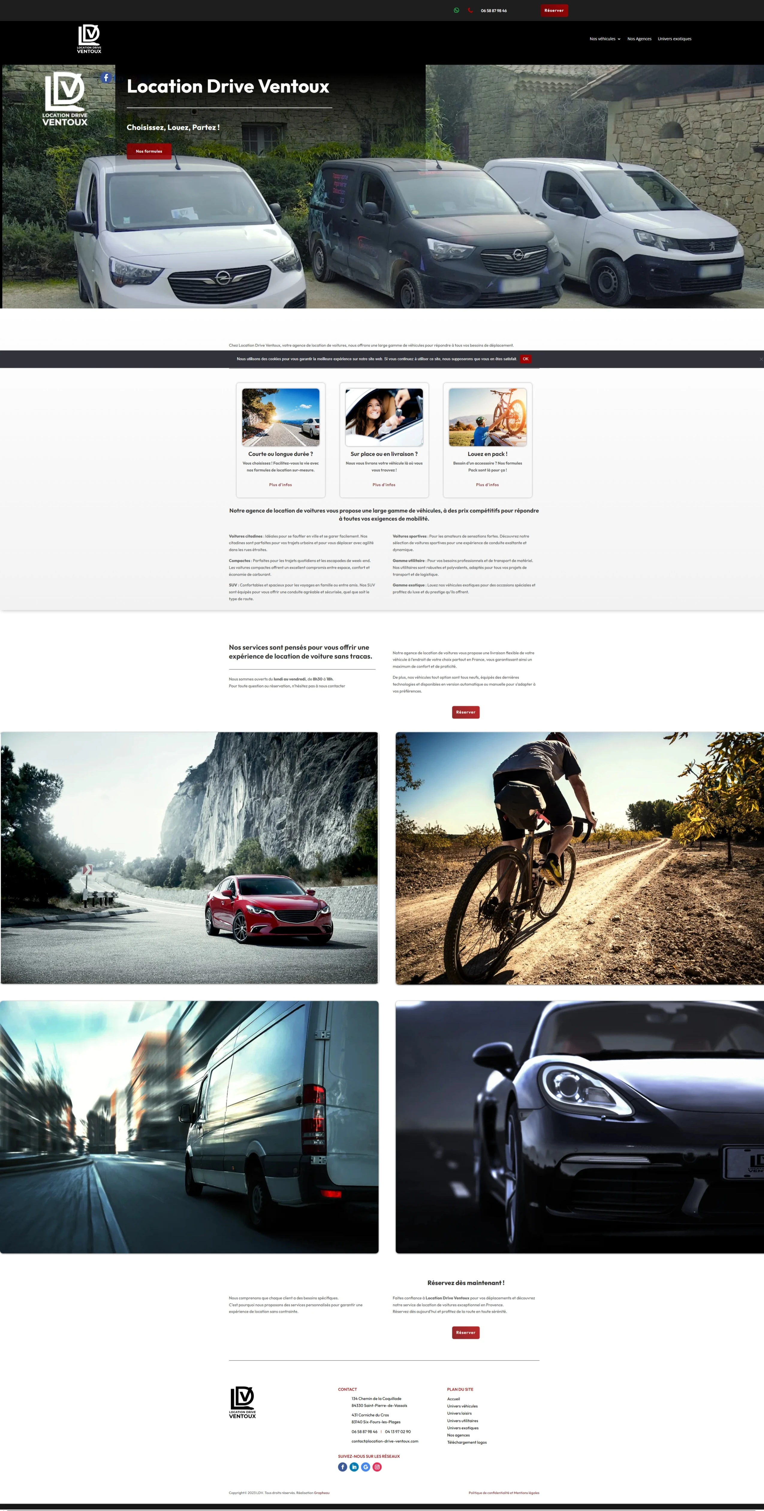 Création du site Web location-drive-ventoux.fr