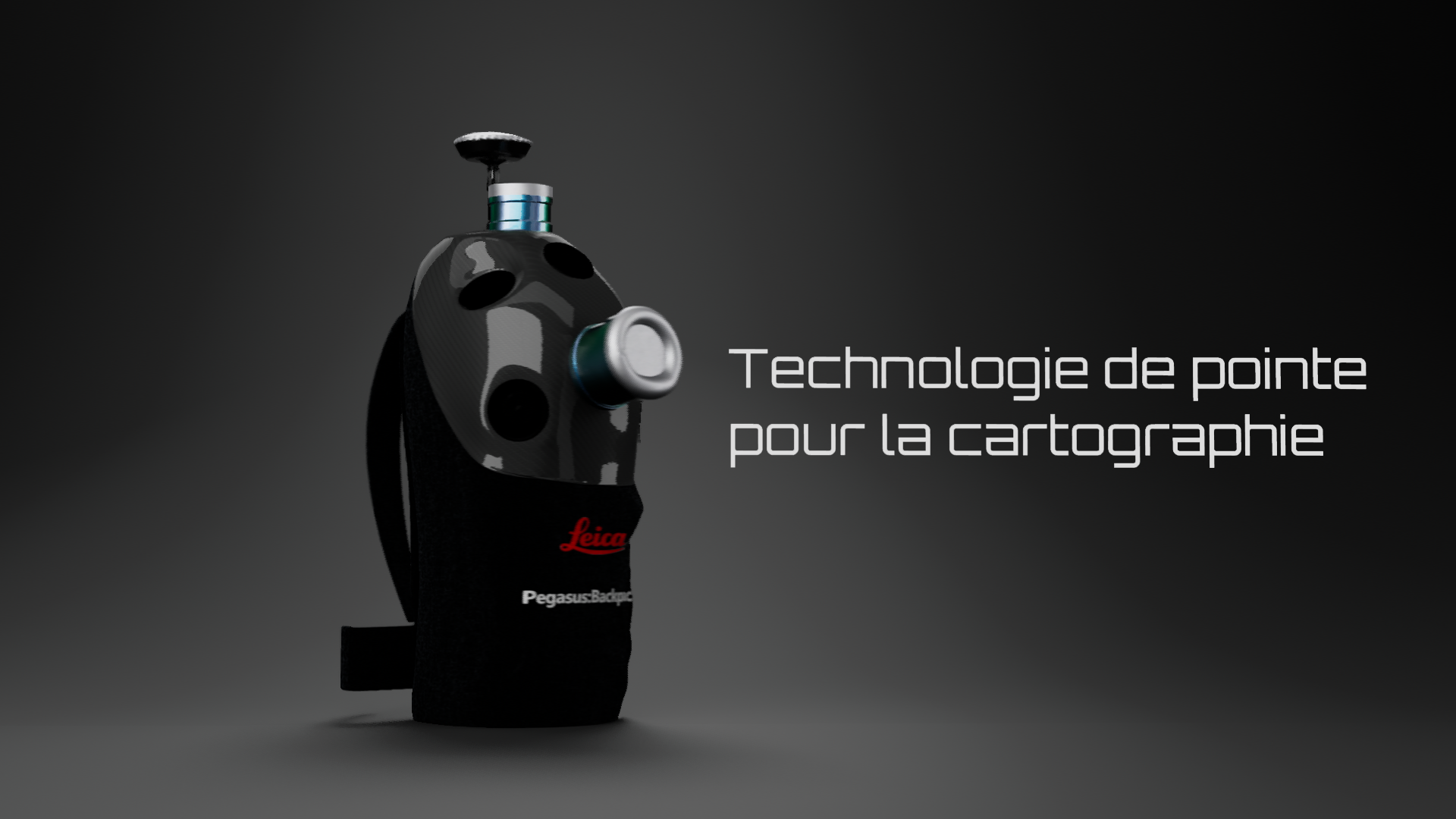 Création d'une animation 3D de présentation du BAckpack de Leica