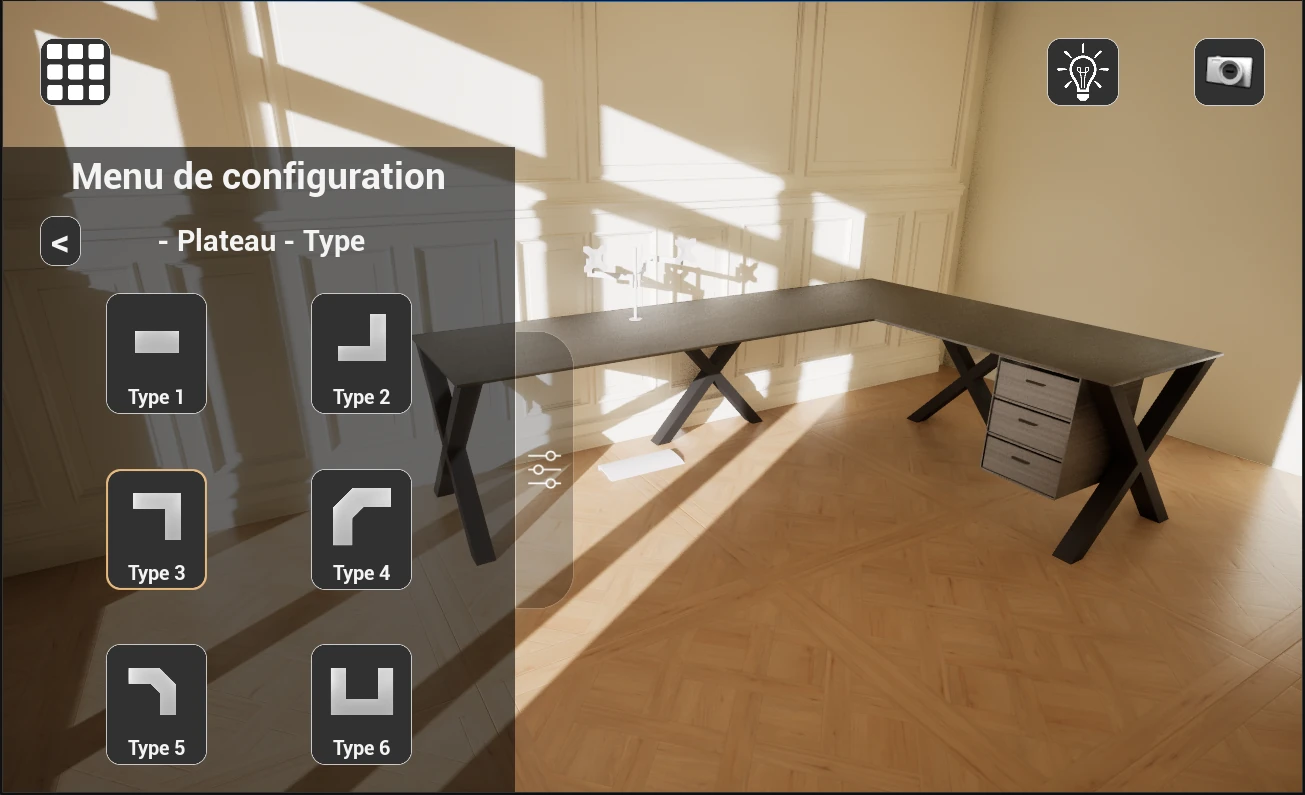 Création d'un configurateur 3D en application PC
